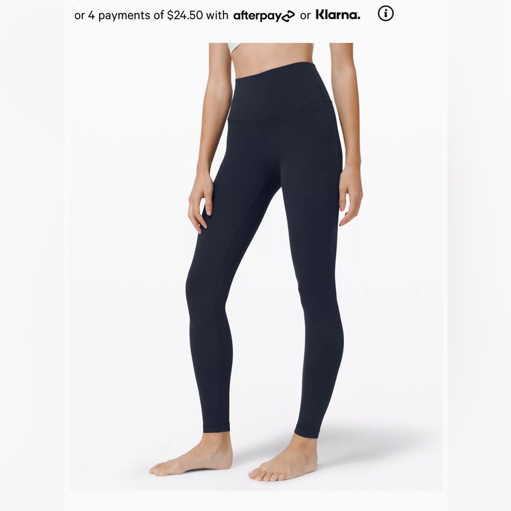 Navy lululemon align leggings